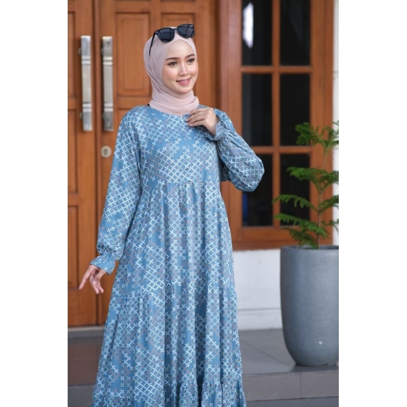 Kumala Dress Bahan rayon viscose size S-XXXXL