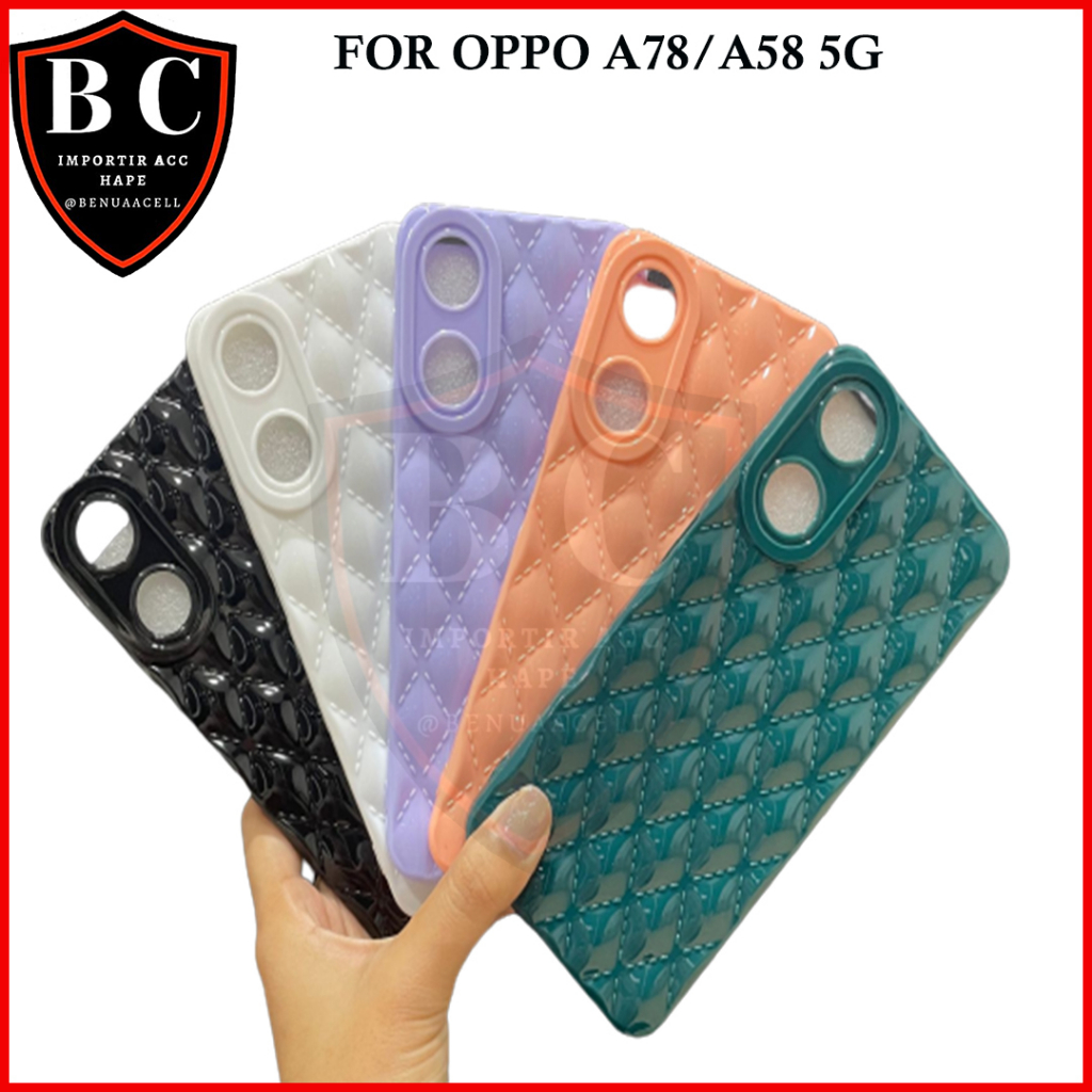 SOFTCASE GLOSY DIAMOND OPPO RENO 8T 4G RENO 8T 5G A78 5G A58 5G A1 PRO