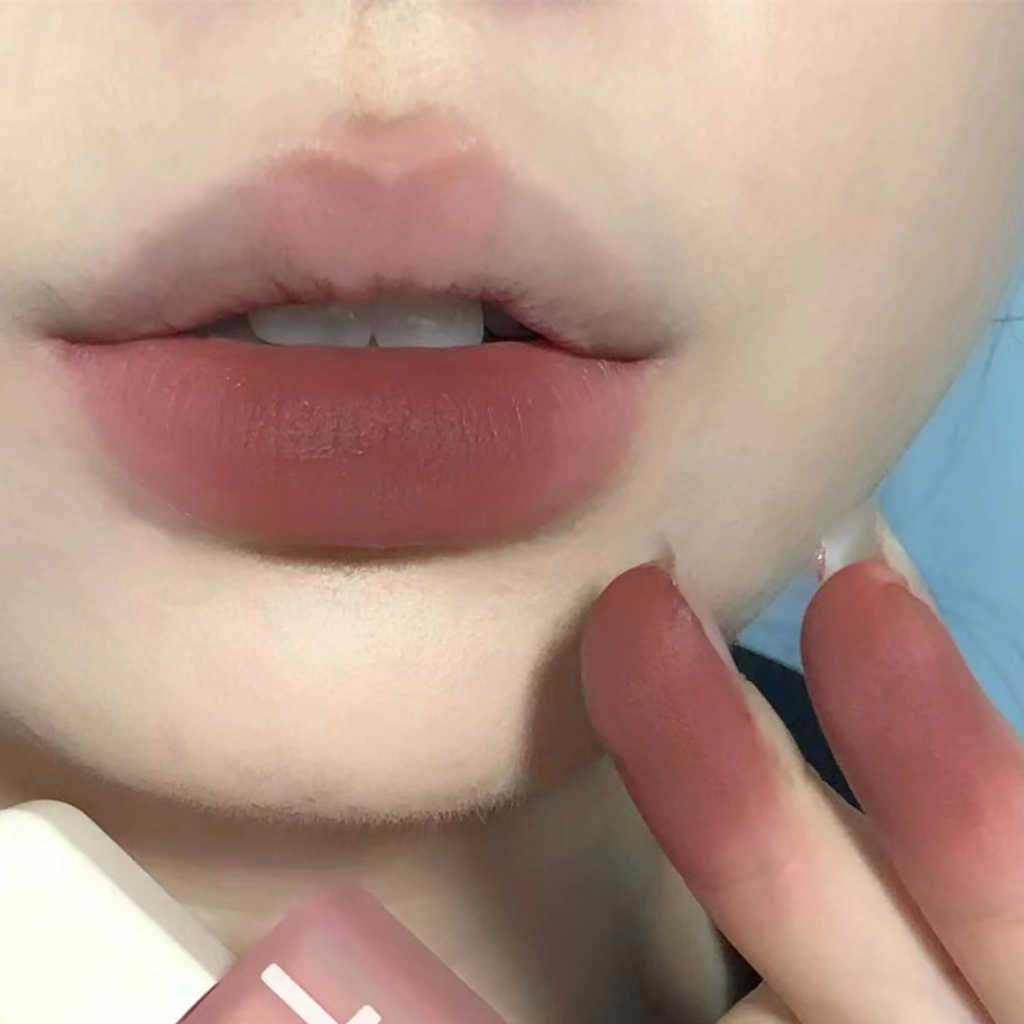 （COD）Ice Cream Lip Glaze Matte Foggy Velvet Lasting Lipstik Lip Glaze lipstik lipstik matte lipstik korea lipstik murah lipstick liptint lipstick matte