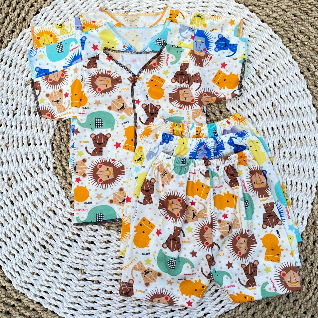 3 PCS baju + celana bayi pendek baju pendek celana pendek bayi newborn