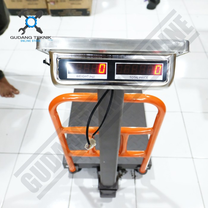 Timbangan Duduk Digital 150 Kg TD150 WESCO / Digital Scale Double Display Timbangan Charger BATERAI 150Kg TD 150 WESCO