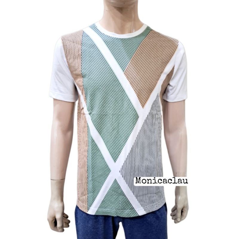 Kaos Pria Poshboy Original Carmen Print Tshirt Katun Putih