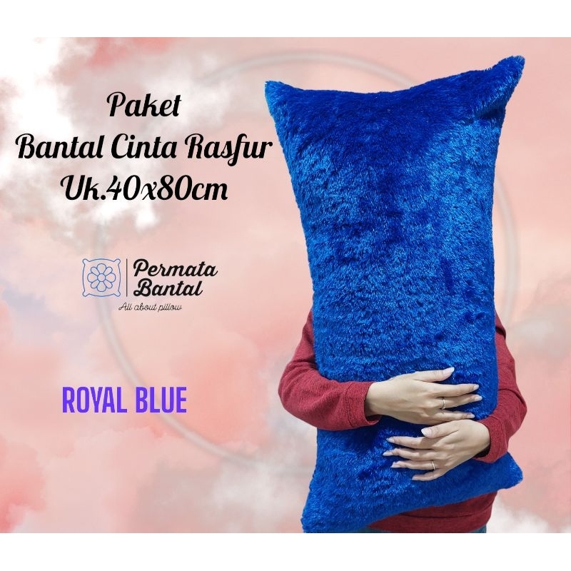 Paket Bantal Cinta Rasfur uk 40x80 Ada Resleting