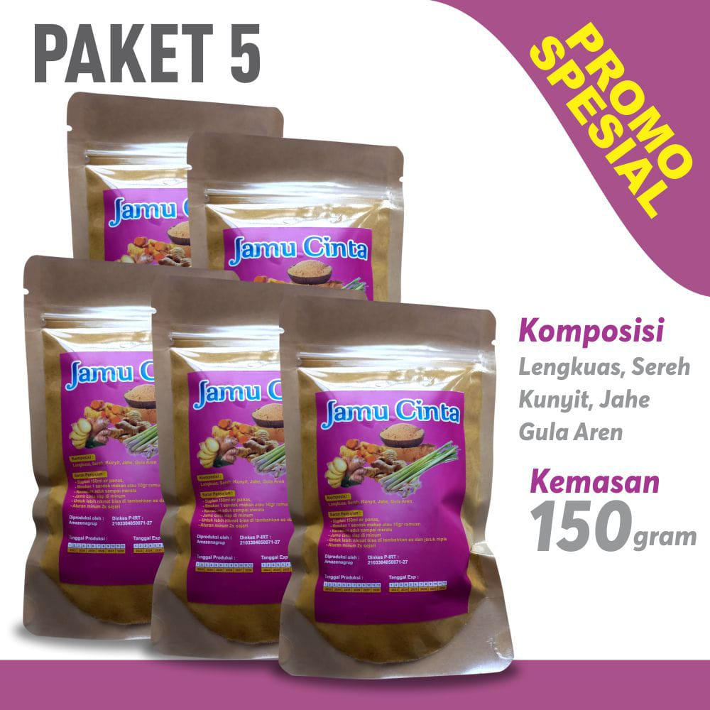 

Jamu Cinta-Gula Aren-Kunyit-Jahe-Lengkuas-Sereh