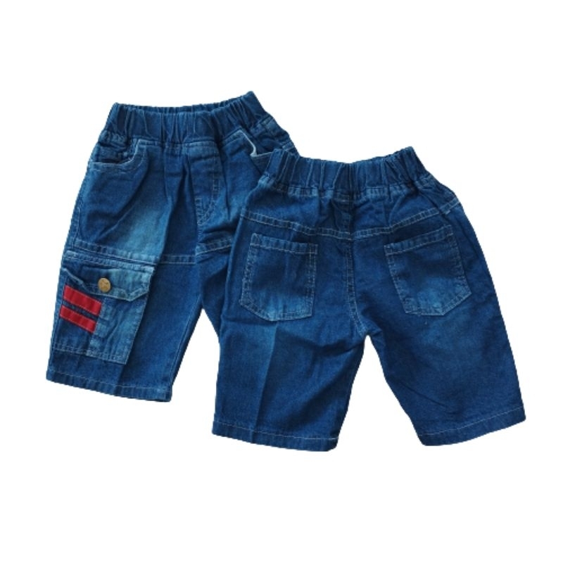 Jeans Anak Pendek Cargo 1 - 8 Tahun