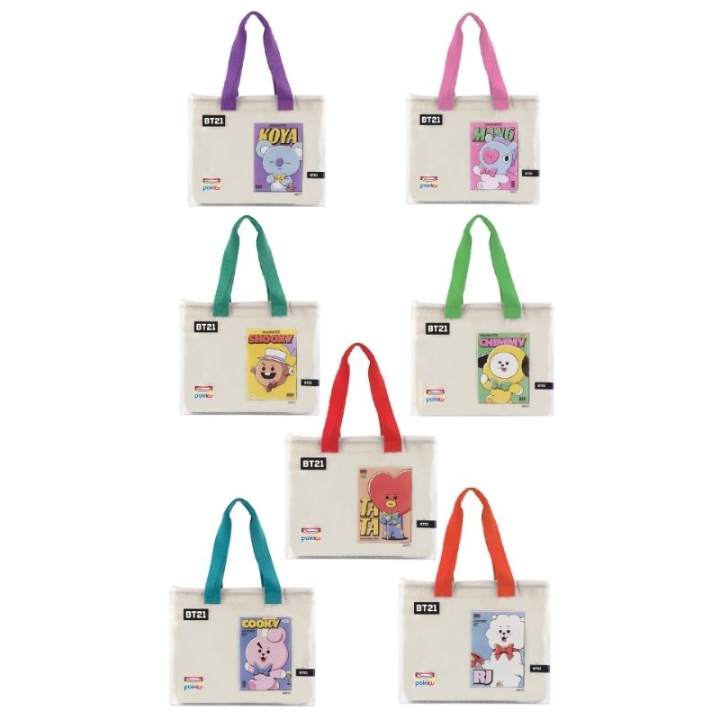 TOTE BAG INDOMARET X BT21 ORIGINAL | MERCHANDISE BT21