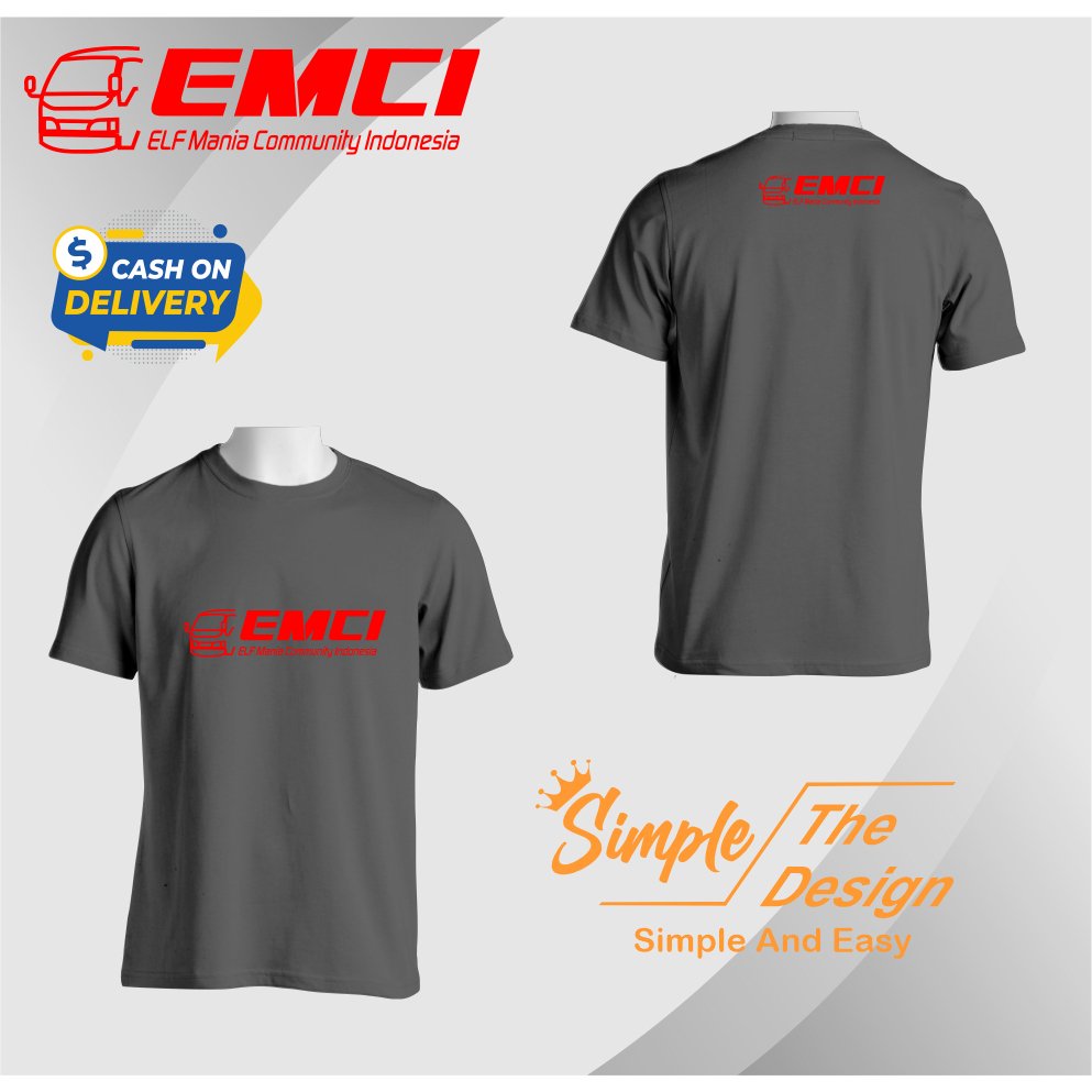 Kaos EMCI Kaos Komunitas Elf Mania Murah Berkualitas Bahan Combed 30S