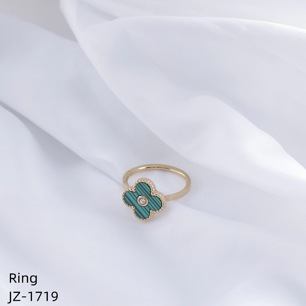 Cincin Titanium Mata Warna Warni Perhiasan Fashion 1719