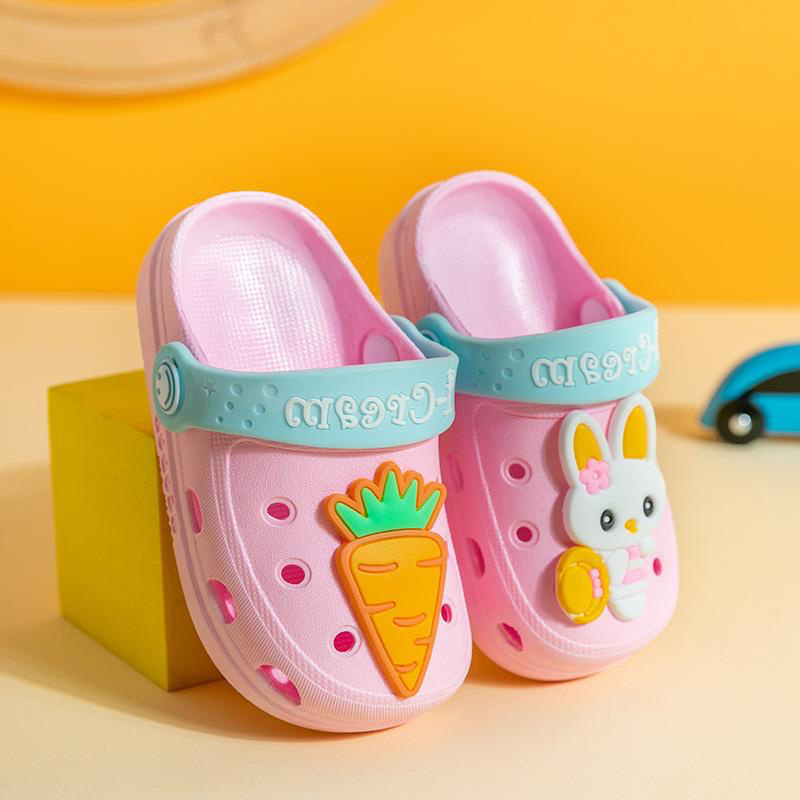 GROSIRTAS LV0141 Sandal Jelly Anak Sol Lembut Sandal Anak Anti Licin Motif Kartun Import Sandal Rumah Anak