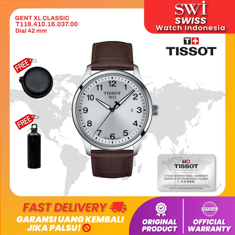 Jam Tangan Pria Tissot T116.410.16.037.00 Gent XL Classic Analog