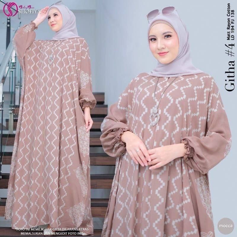 Kaftan Wanita Jumbo XXXL Dress Maksi Viral Kondangan Batik Cap Printing Soft Color Busui Resleting Lengan Panjang 7/8 Gamis Arabian Rayon Premium Fashion Muslim By Batik Sulmit