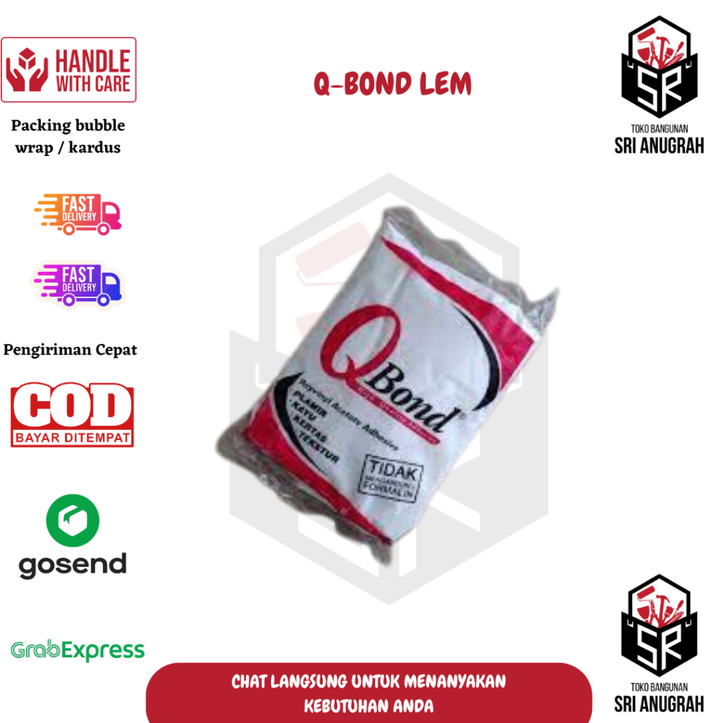 

Lem Qbond Kayu Putih / Lem Pvac