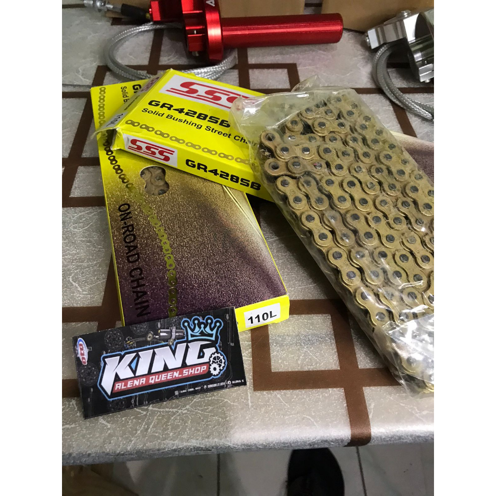 RANTAI CHAIN SSS 428 110 SB GOLD RANTE/RANTAI SSS 428-110L SB
