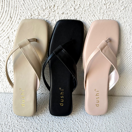 DUSHI Poppy Flat - Sandal tali teplek flat wanita