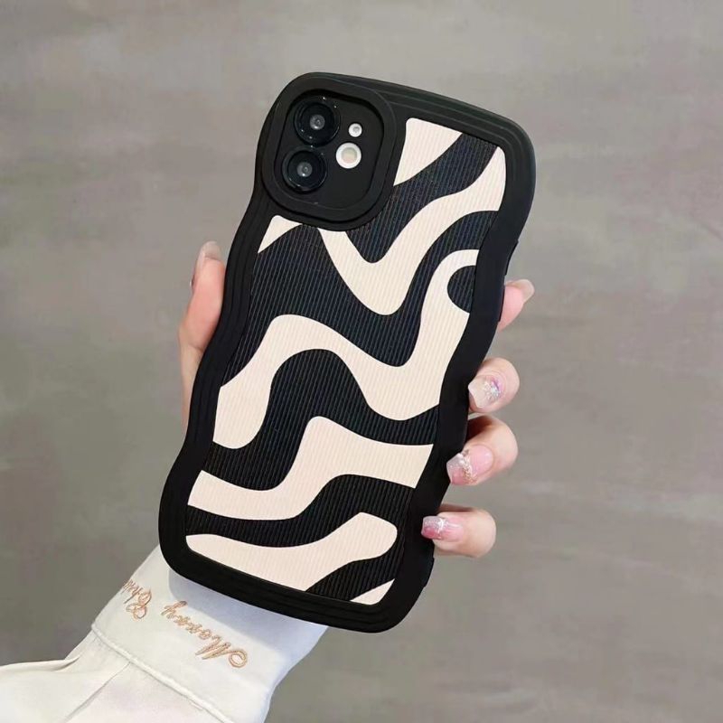 Sertamulia1 C021 Soft Case Cute Gelombang Zebra Oppo A5S A7 A11K F9 A12 A3S A1K A15 A15S A16 A16S