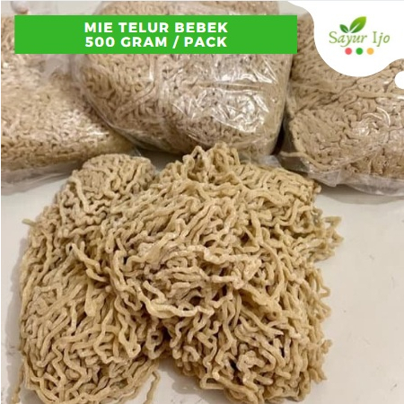 

Mie Telur Bebek -/+ 500 Gram / Pack Fresh Mi Telor Homemade Instant Noodle HALAL