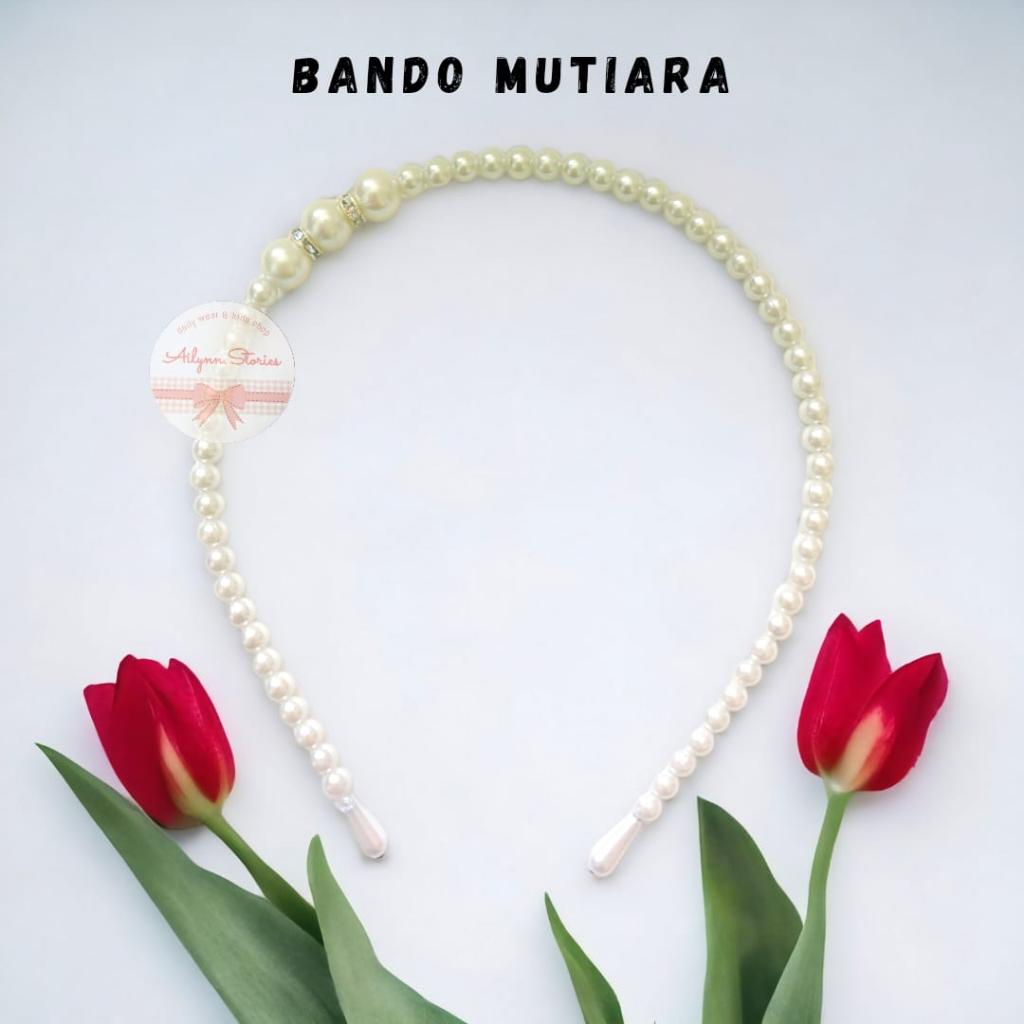 Bando Mutiara Korea Pearl Headband