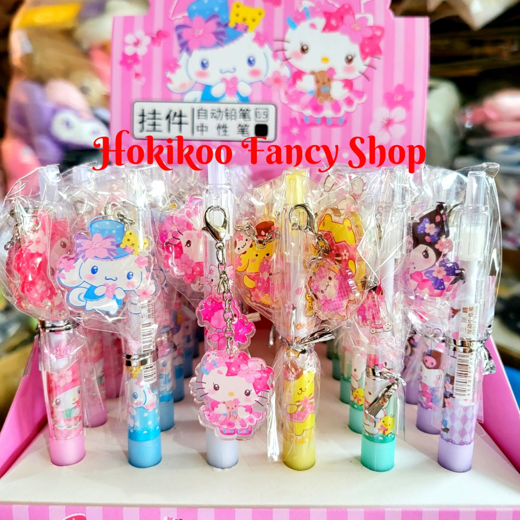 

bolpen gantungan seri bunga double charm bisa dilepas