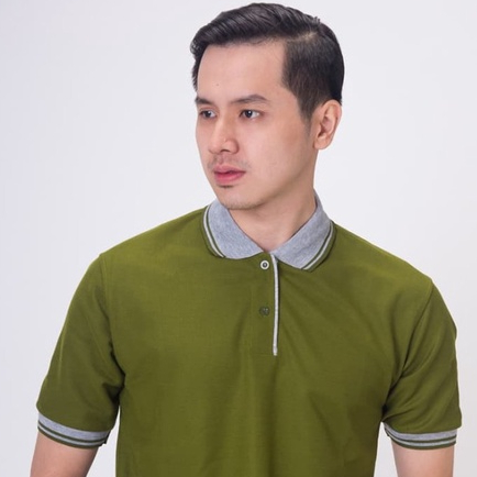 Baju Berkerah Kaos Kerah Polo'shirt Cowok Pria Hijau Army Baju Pria Berkerah Hijau Army: Pilihan Terbaik untuk Penampilan Kasual