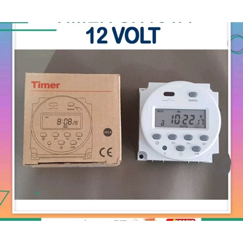 Timer DC 12V plus lock otomatis Timer walet