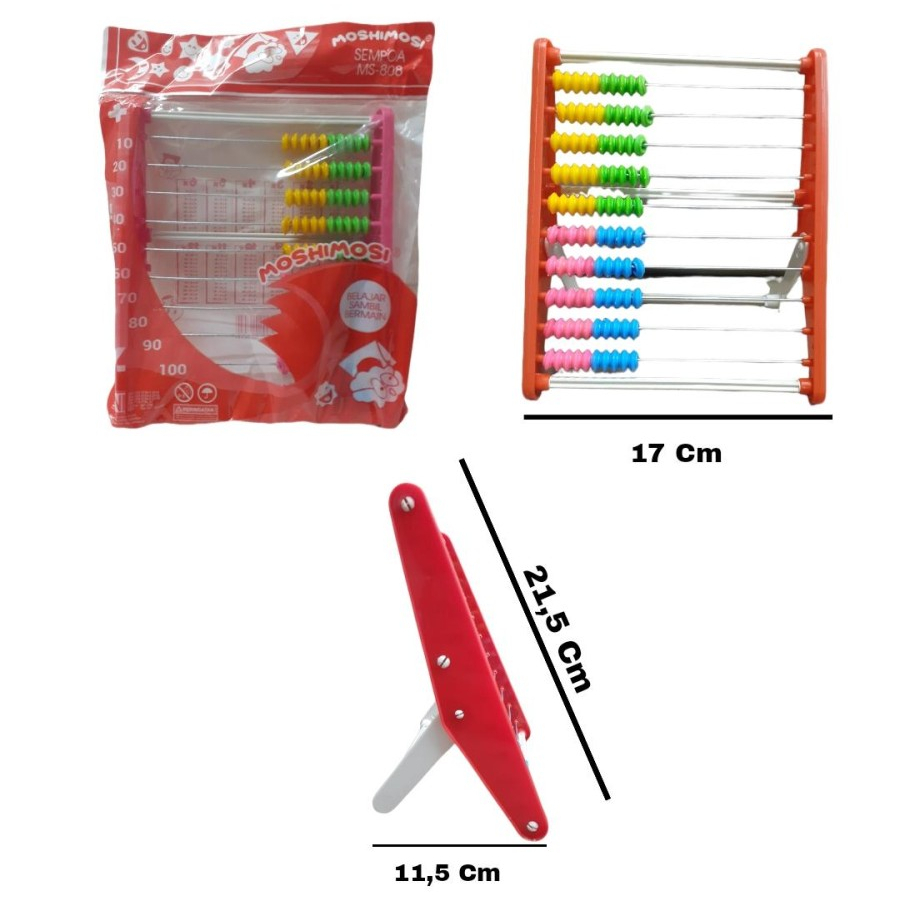 

Sempoa/Sempa Hitung Anak /Alat hitung Anak/Buku Anak - MS 808 MOSHI