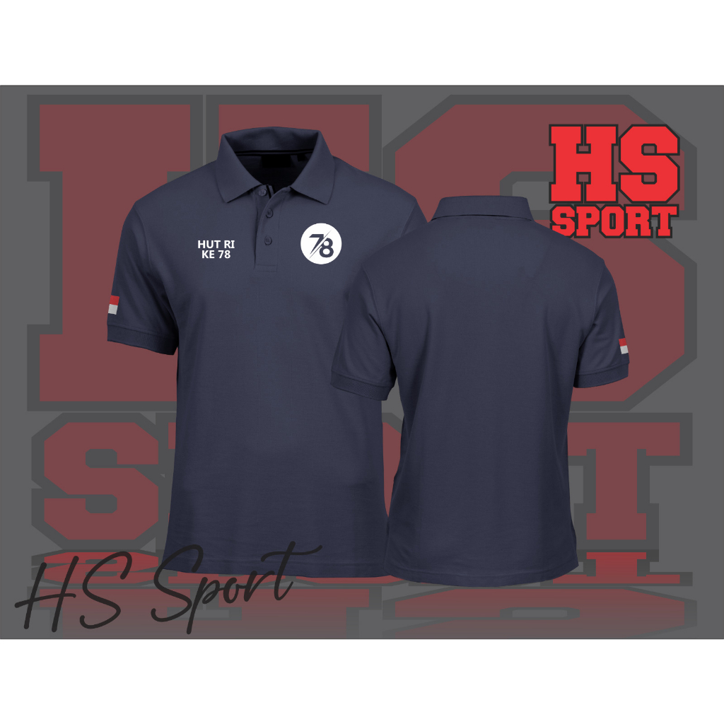 POLO 17 AGUSTUS - BAJU POLO 17 AGUSTUS LOGO 78TH HUT RI - BAJU POLO KERAH TYPE 15