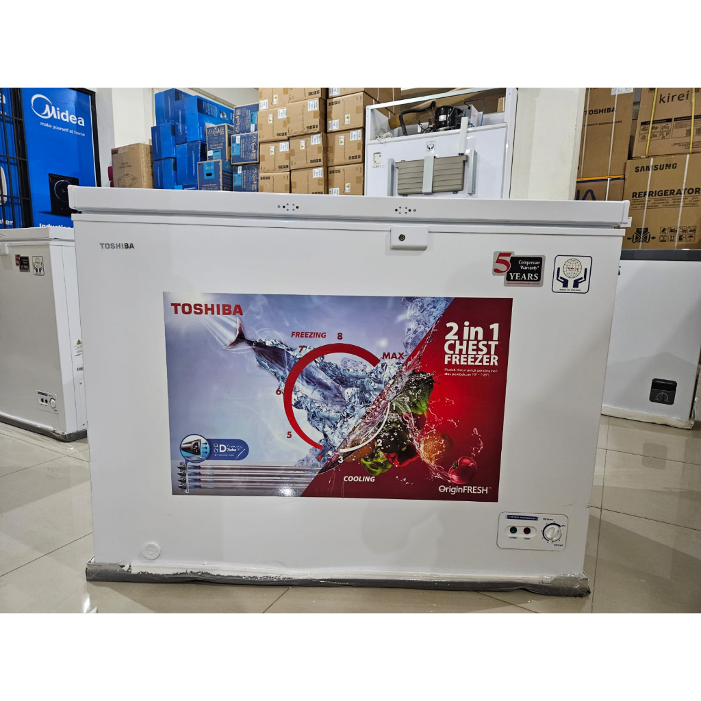 TOSHIBA CHEST FREEZER 300 LITER CR-A390I / CRA 390 I