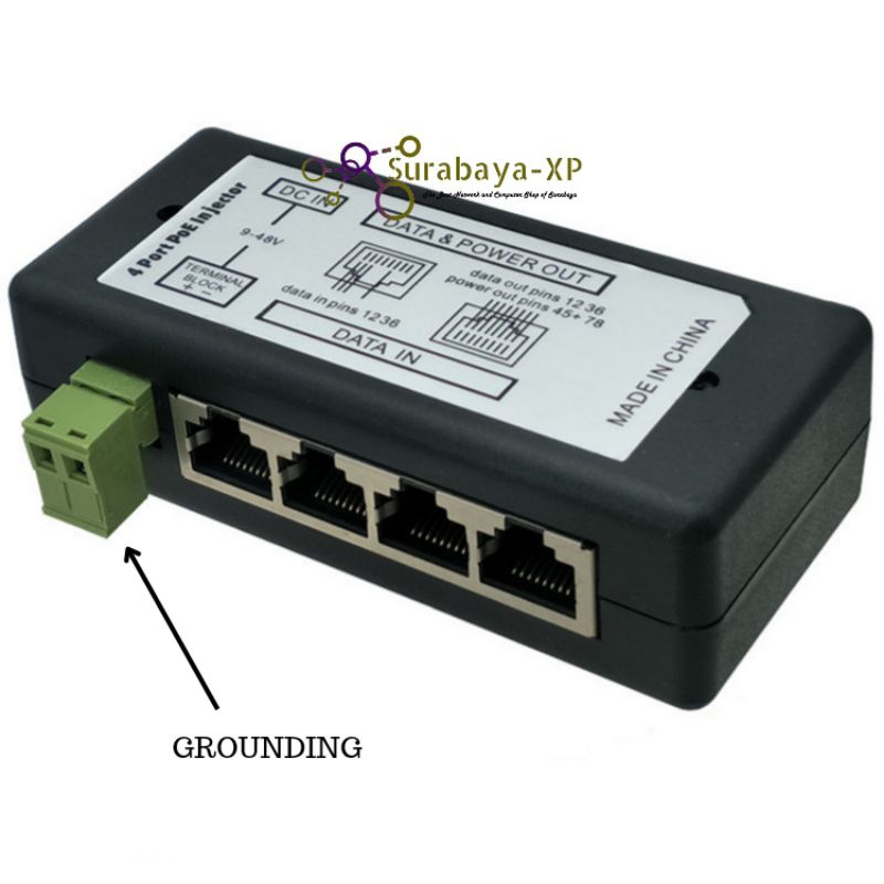 POE SWITCH 4 PORT INJECTOR 4PORT