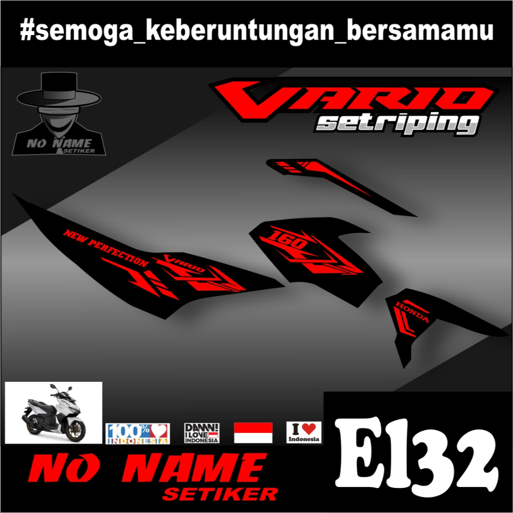 Striping vario 160 (el32) 2022 terbaru stiker stiker setiker