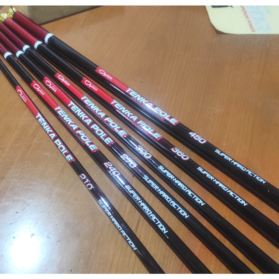 Tegek Oyama Tenka Pole 210 240 270 300 360 450 Carbon Ruas Panjang Ringan Kuat