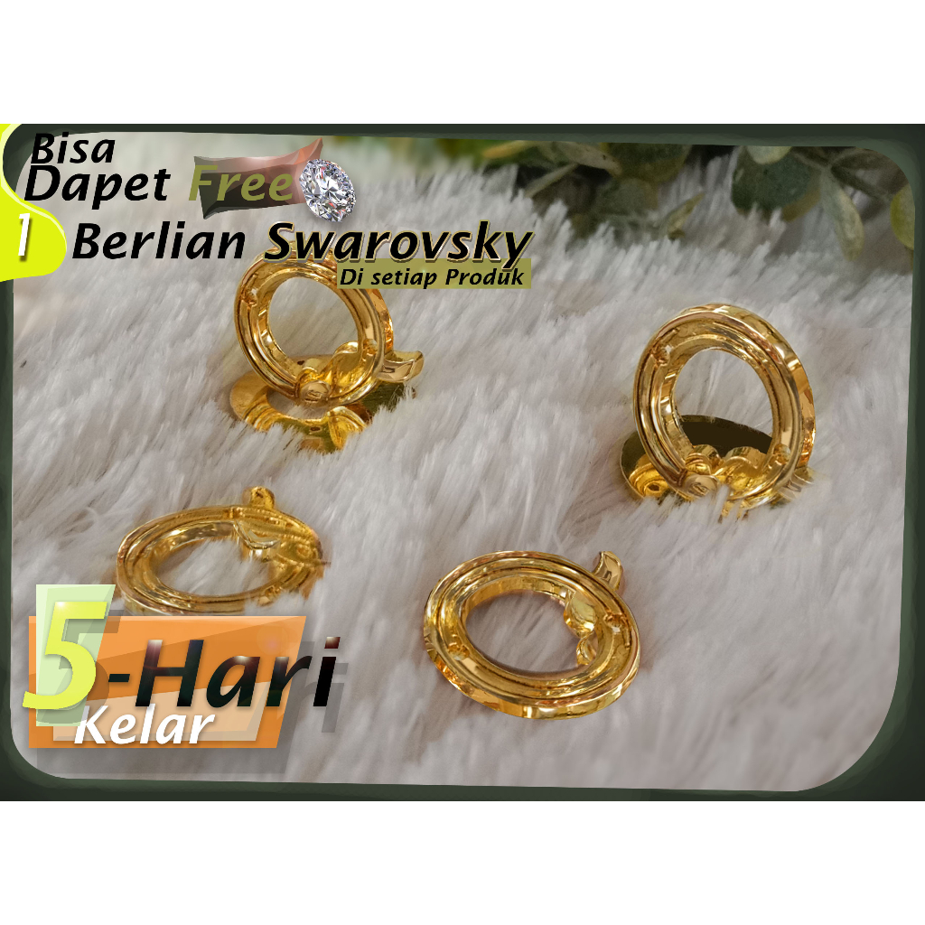 Pabrik label hijab custom alloy aksesoris gamis dan jilbab  harga murmer minimal 500 pcs per desain 