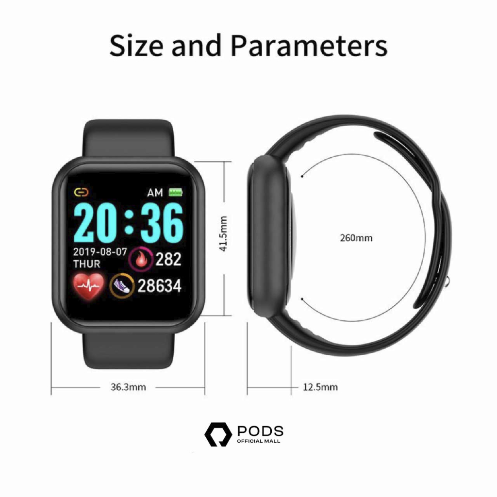 The Watch Series 6 Mini Smartwatch Bluetooth Call Wireless Charging by Pods Indonesiaa