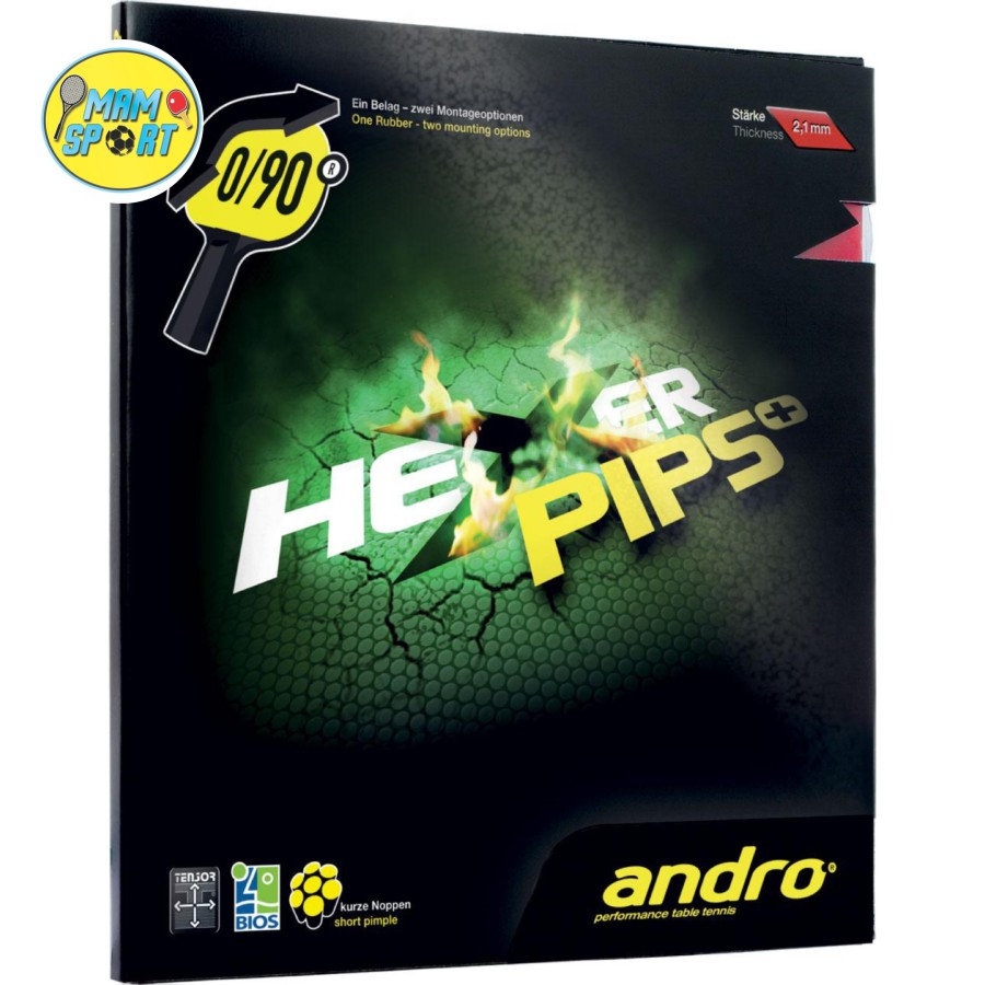 Karet Bet Pingpong Tenis Meja Bintik Pendek ANDRO HEXER PIPSPLUS Original