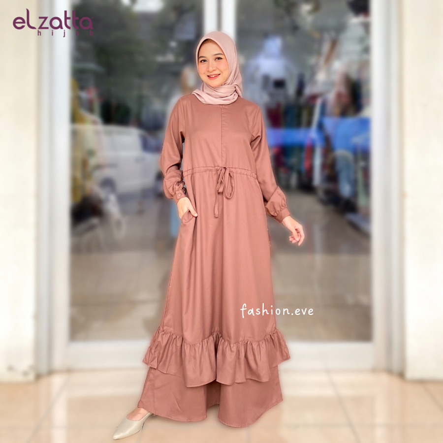 ELZATTA GAMIS DRESS DISKON BAJU MUSLIM WANITA PESTA WANALA SERIES COCOK UNTUK ACARA FORMAL