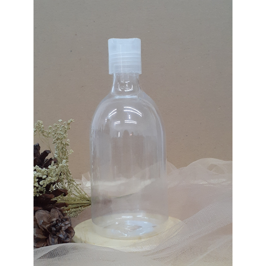 Botol Plastik PET 300ml Scarlet Bening Tutup Presstop