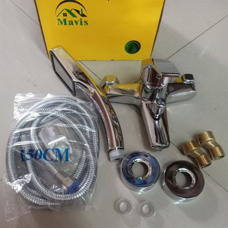 1set lengkap kran shower air panas dingin