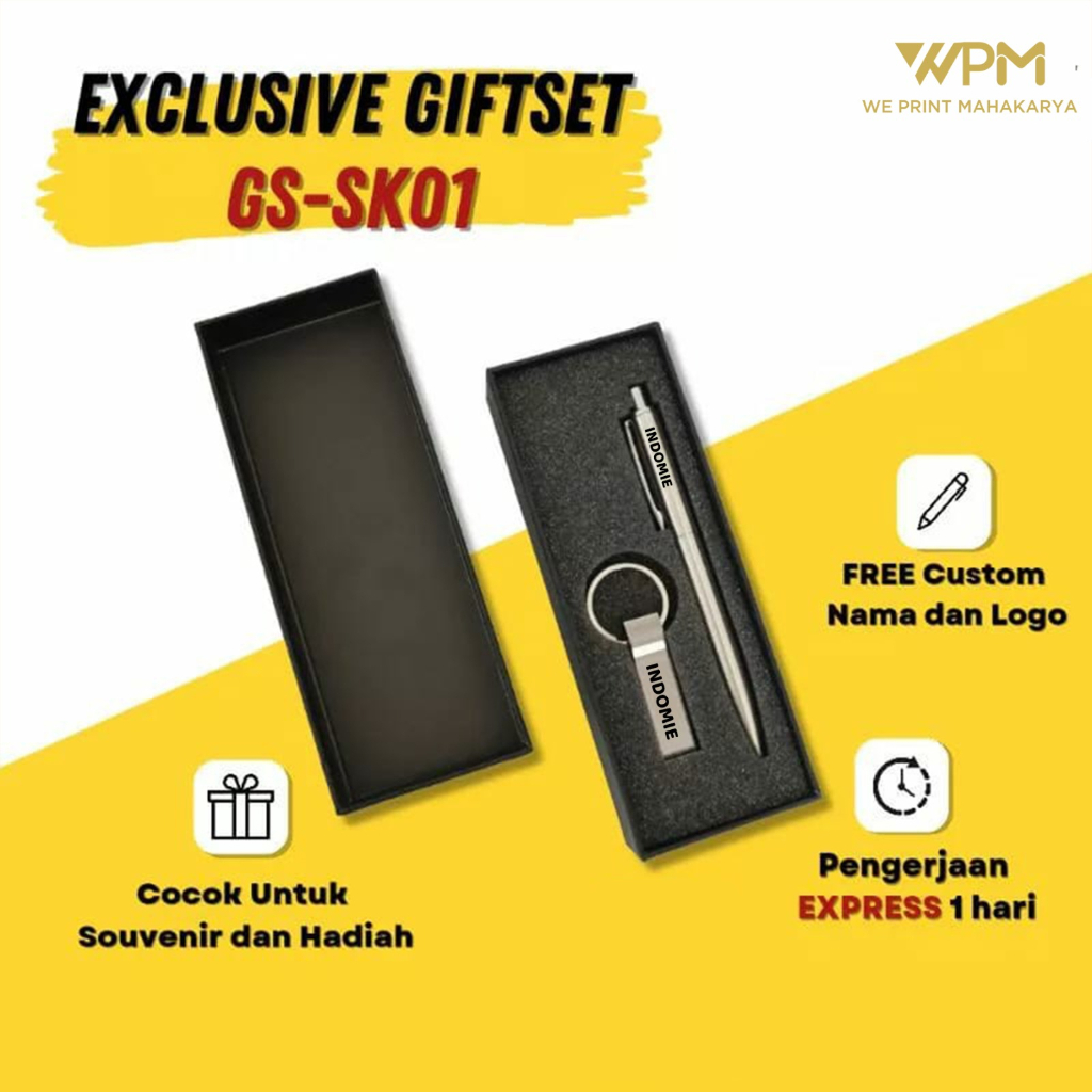 

Giftset Seminar Kit Exclusive Pulpen dan USB | Hampers Merchandise Event | Souvenir Merchandise Kantor