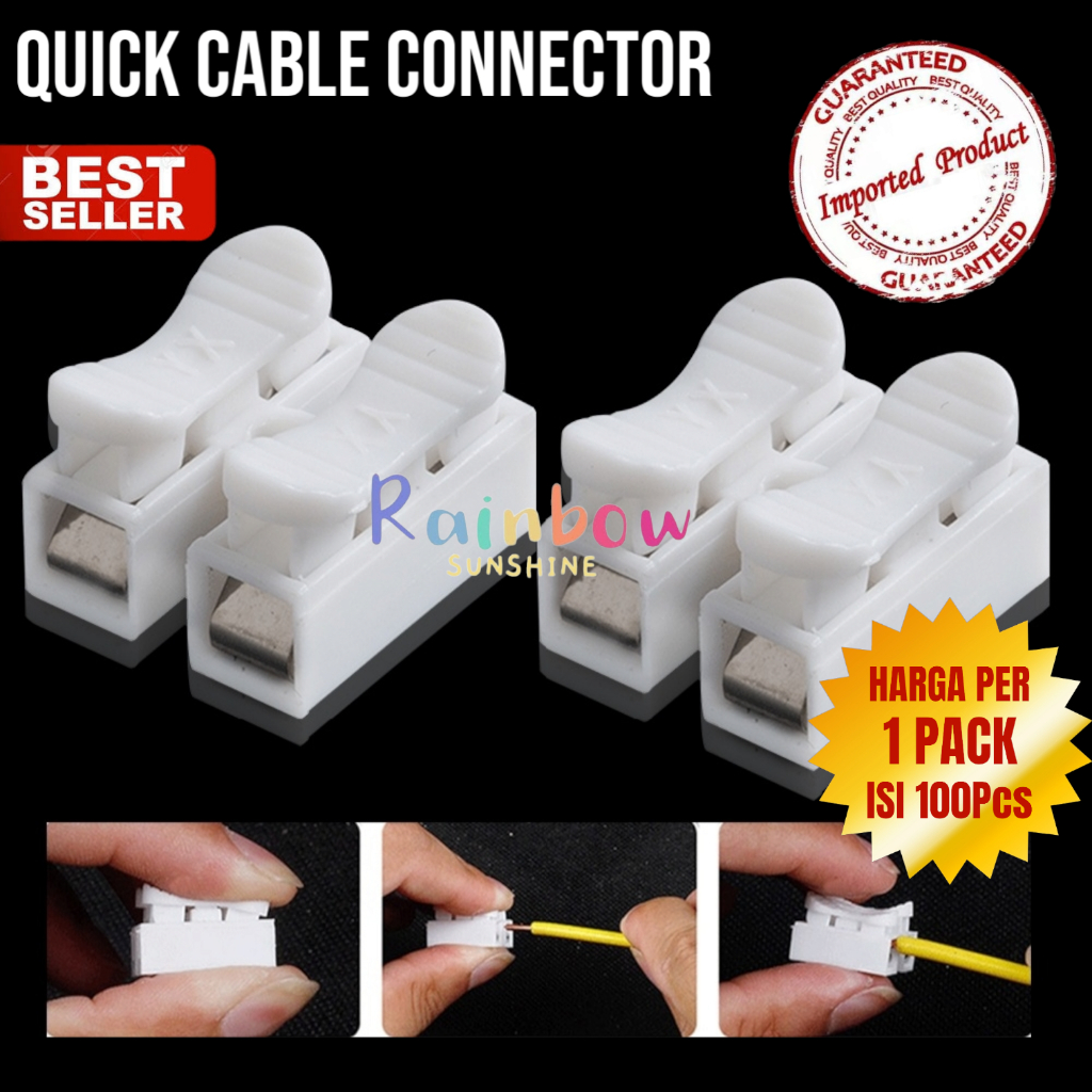 CH2 CH3 Quick Connector Wire Spring Terminal Sambungan Kabel Listrik