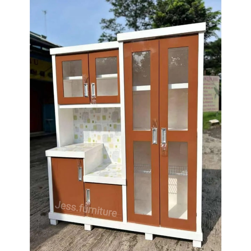 Rak Dapur 4Pintu Multriplek / Lemari dapur sayur 4Pintu / Rak sayur 4Pintu Tebal