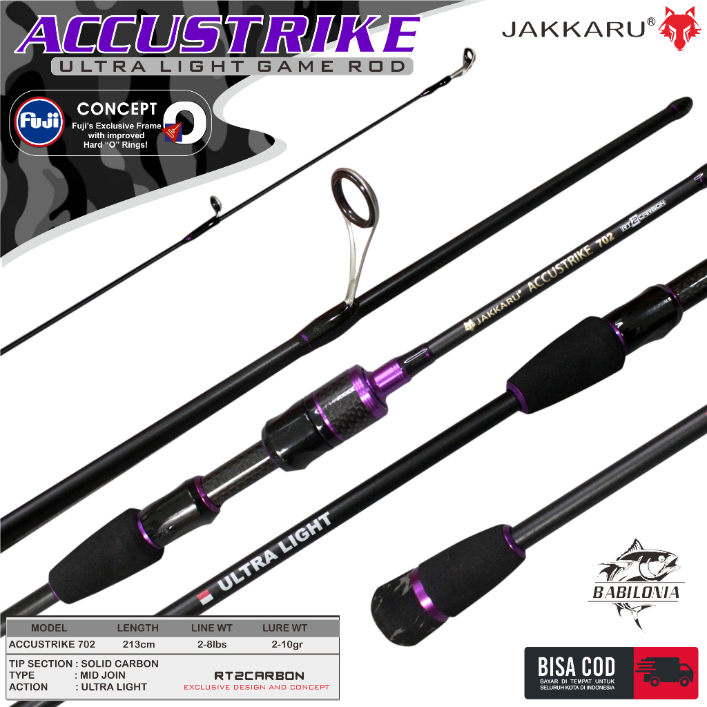 JORAN ULTRALIGHT JAKKARU ACCUSTRIKE JORAN UL CARBON SOLID RING FUJI