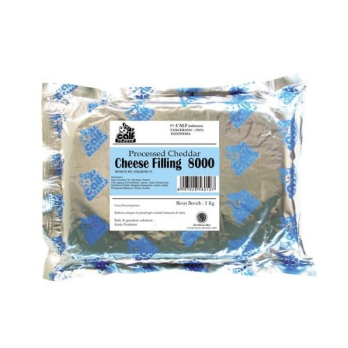

Calf Cheese Filling 8000 1kg / Filling Keju Cheddar 1kg Calf 8000