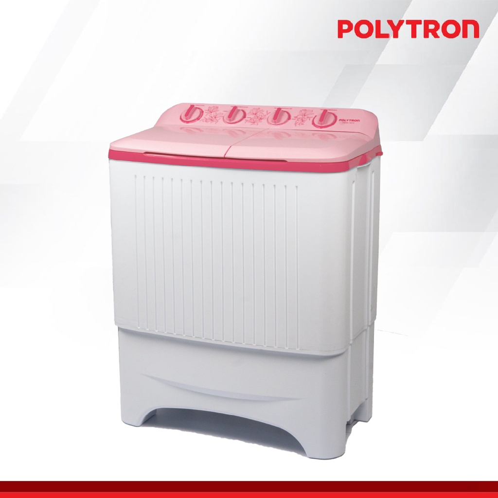 Mesin Cuci Polytron 2 Tabung 8KG - PWM8073