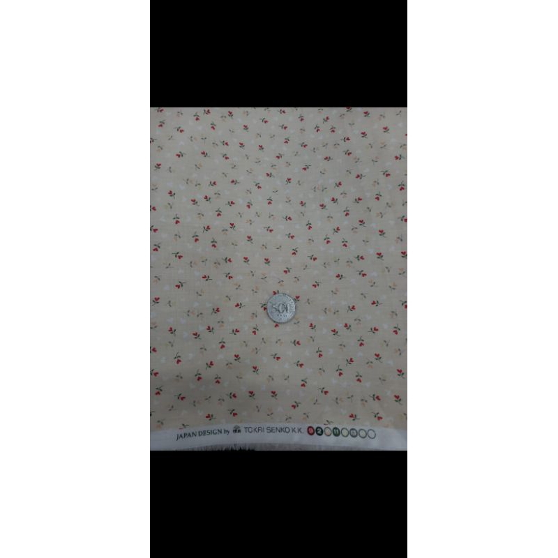 Katun jepang Motif bunga kecil