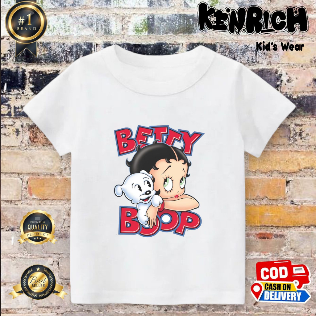 KAOS ANAK MOTIF BETTY BOOP