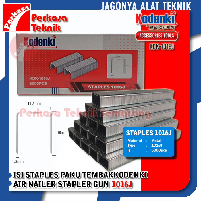 

KODENKI Isi Staples Angin Air Stapler Refill 1016J Paku Tembak U 16mm