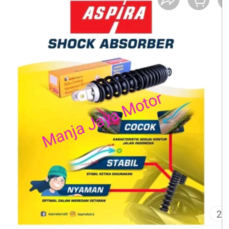 Shockbreaker / shockbeker belakang for Vario karbu/110/125/150/cbs/iss/Beat karbu/Scoopy karbu/spacy karbu/Beat f1/esp/pop/street/new 2020/Genio/spacy karbu/f1/scoopy f1/esp/mio/mio J/fino/xeon/rc/dll