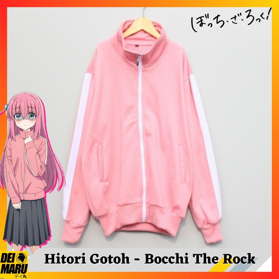 Jacket Cosplay Bocchi The Rock Pink Hitori Gotou - Jacket Jepang Bocchi the Rock