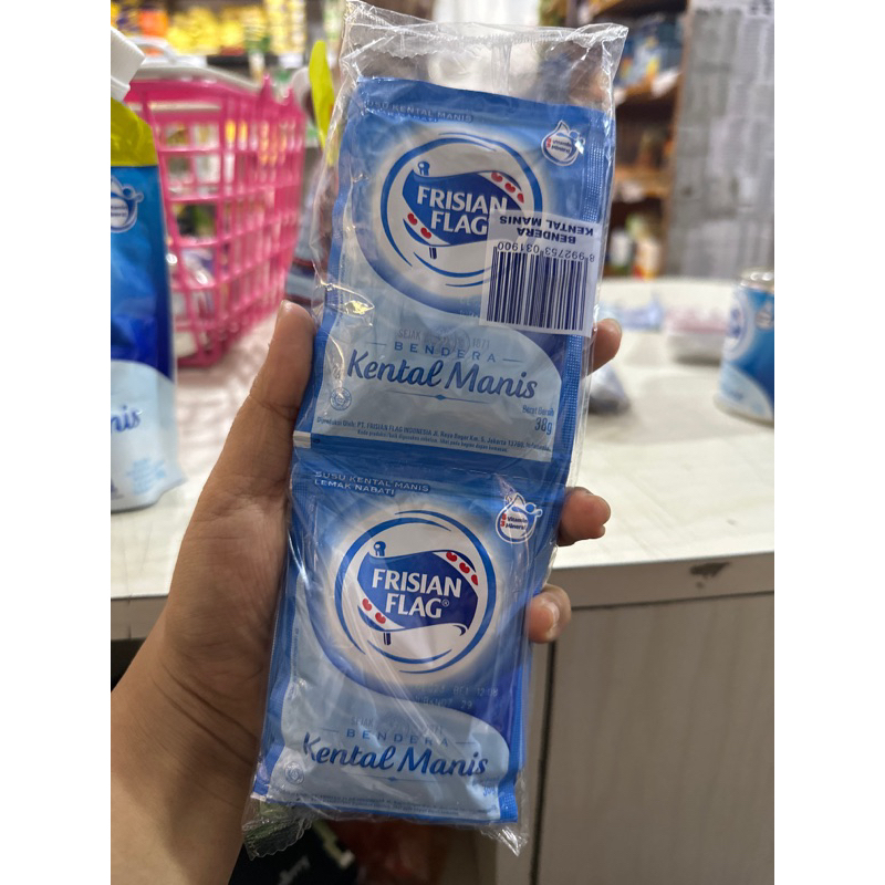 

Susu kental manis frisian flag sachet rencengan