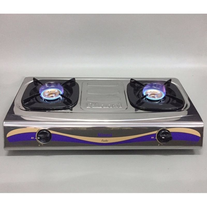 Kompor Gas Rinnai Stainless RI 522E Kompor Stainless Rinnai Kompor Rinnai 522E Kompor Rinai RI 522 E