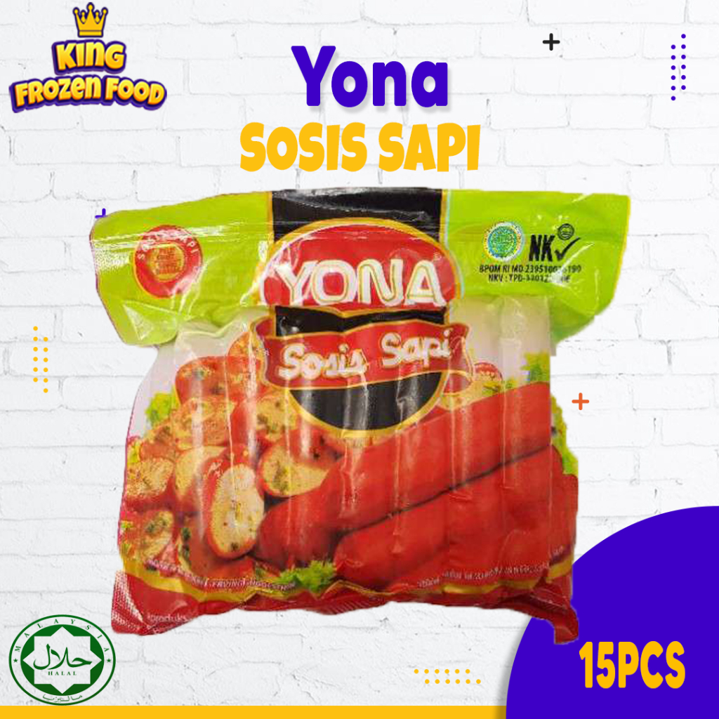 Yona Sosis Sapi Kemasan 15 Pcs